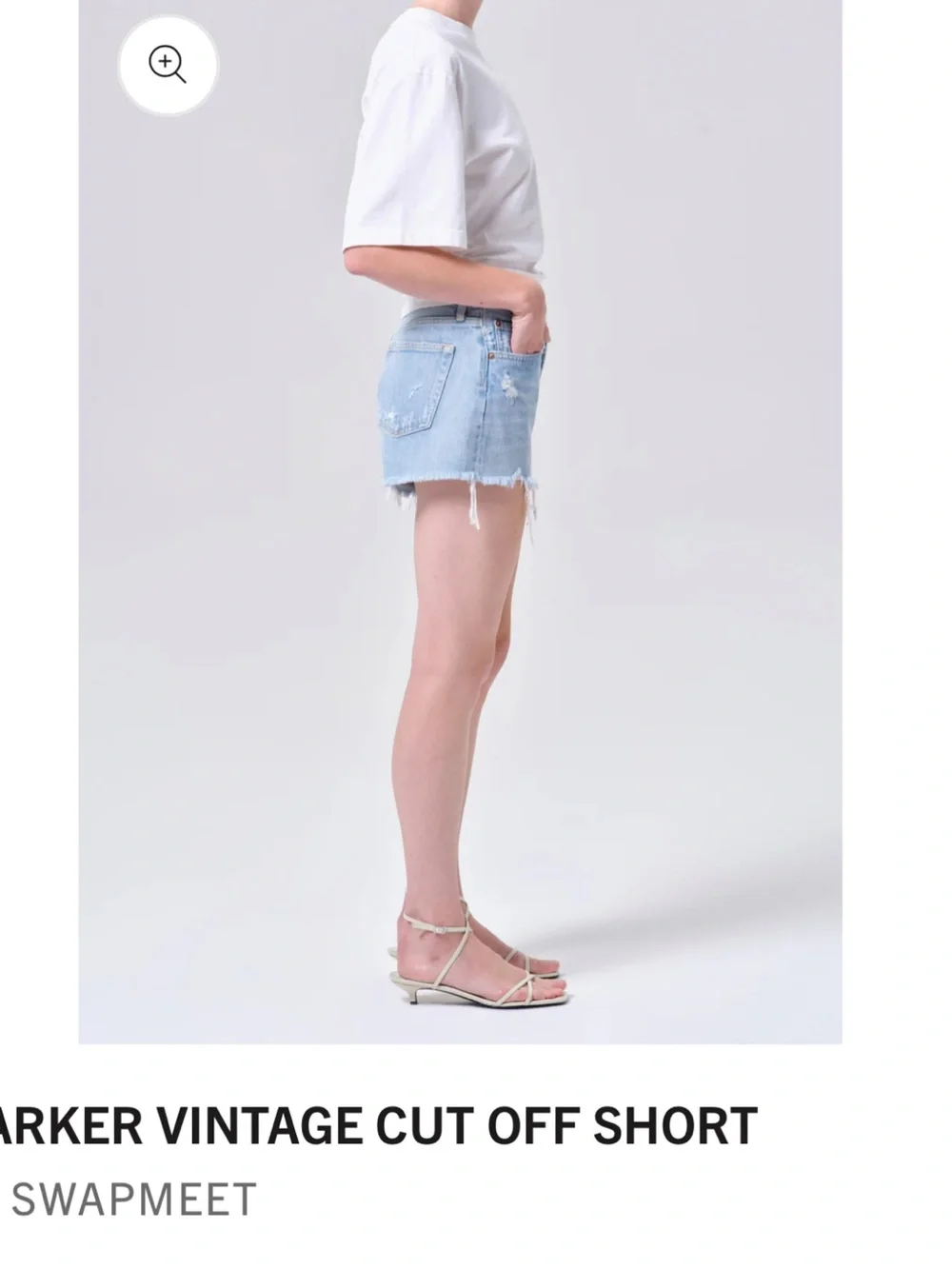 Agolde Parker Vintage Cut-Off Denim Shorts